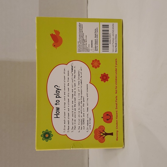 Thanksgiving Bingo Game for Kids - Festive Yellow and Orange - Picture 2 of 2